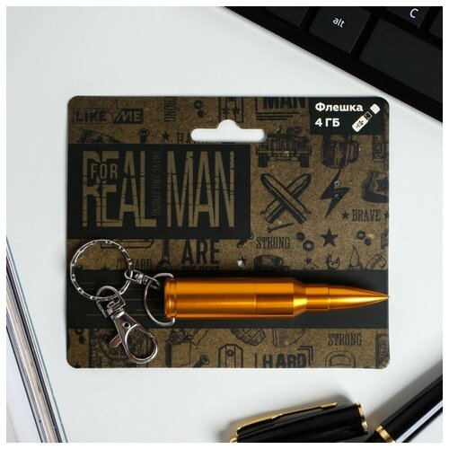 Флеш-карта на открытке Real Man, 4 ГБ флеш карта на открытке real man 4 гб