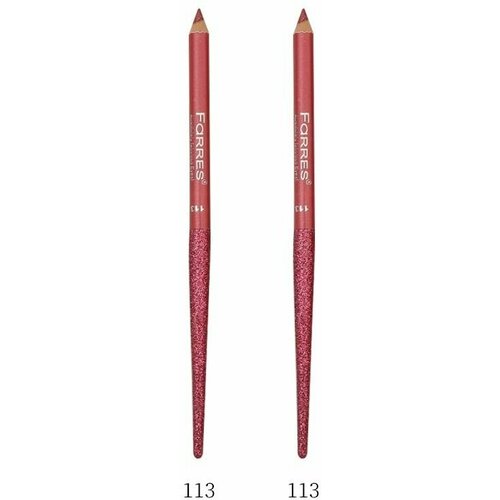 карандаш для глаз розовый Карандаш для глаз с блёстками Farres (Фаррес) MB017-113 - Розовый х 2шт