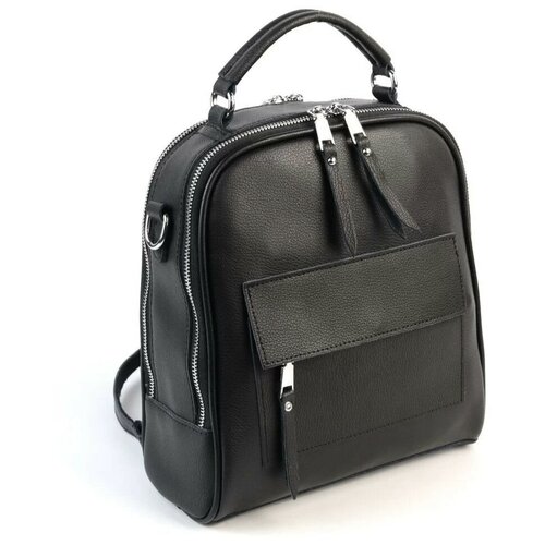 фото Женский кожаный рюкзак 88001-а блек (122369) fuzi house