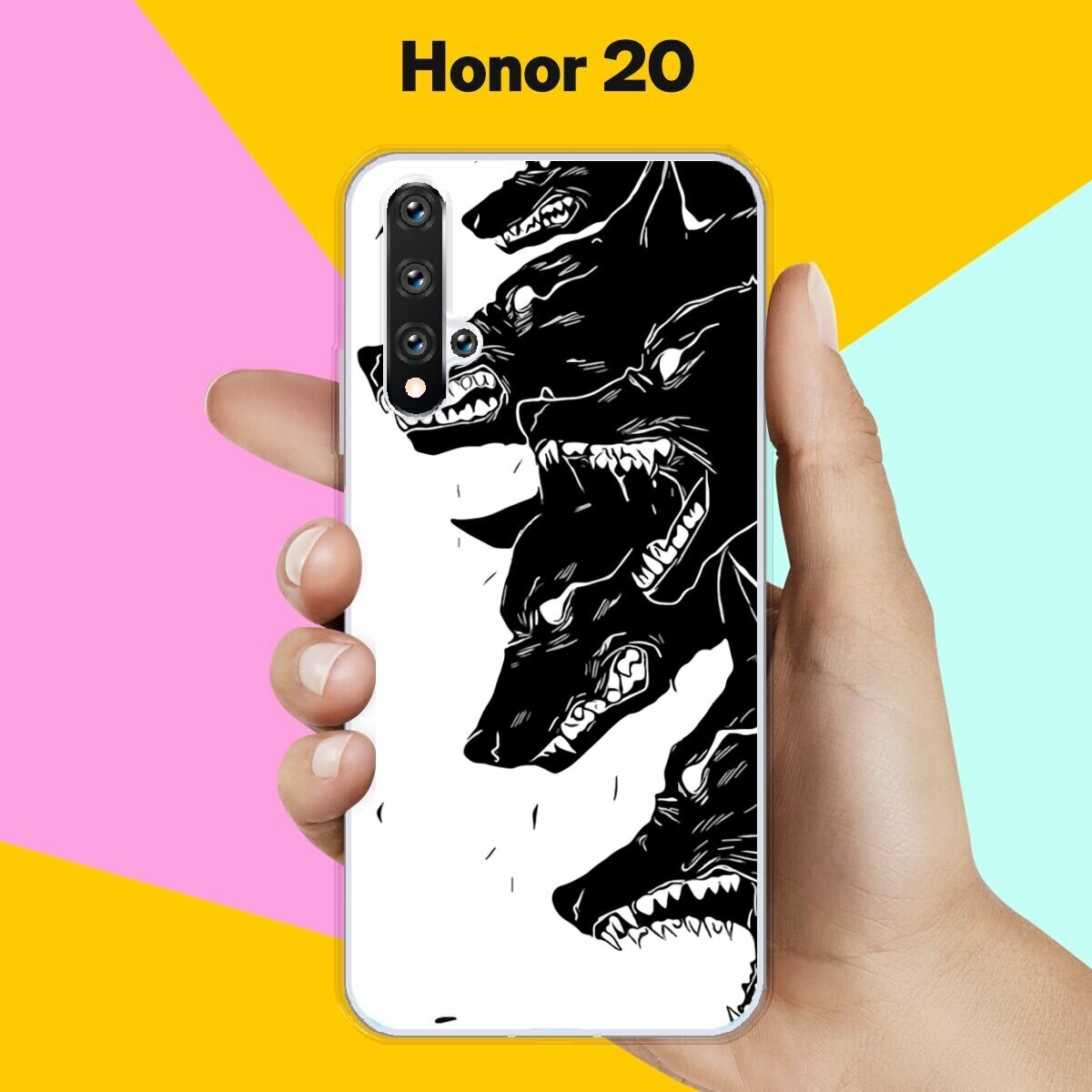 Силиконовый чехол на Honor 20 Волки / для Хонор 20