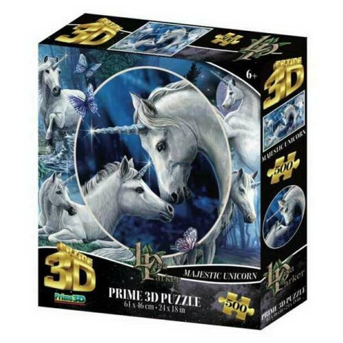 Пазл Prime 3D Коллаж Единороги» 500 элементов 32532-SBM пазл коллаж букеты 500 элементов