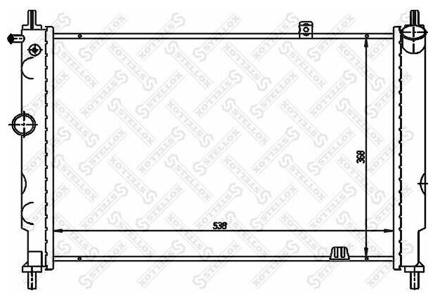 Радиатор Opel Astra 1.6i-2.0i/1.7D 91>