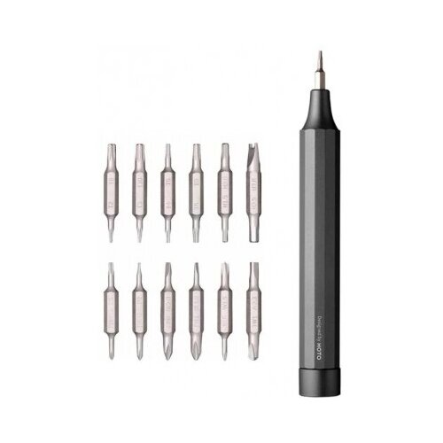 Отвертка с насадками Xiaomi HOTO Precision Screwdriver Kit 24 in1 (серый)