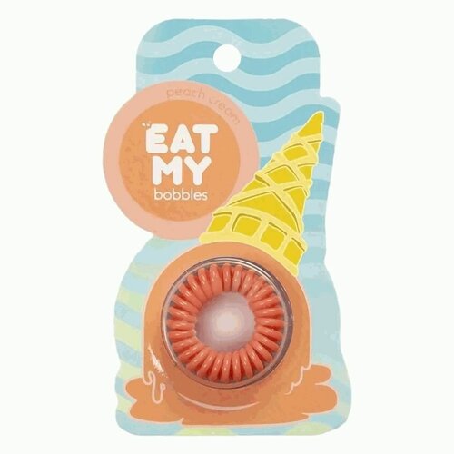 EAT MY Резинки для волос в цвете Сливочный персик 3шт