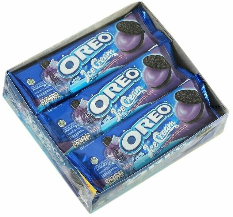 Печенье Oreo Blueberry Ice Cream / Орео Черничное Мороженое 27,6 г. х 12 шт. - фотография № 2