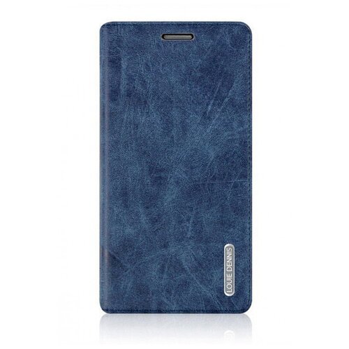 фото Чехол-книжка mypads для lenovo k5 note (k52t38 / k52e78) из качественной импортной кожи с подставкой застежкой и визитницей синий