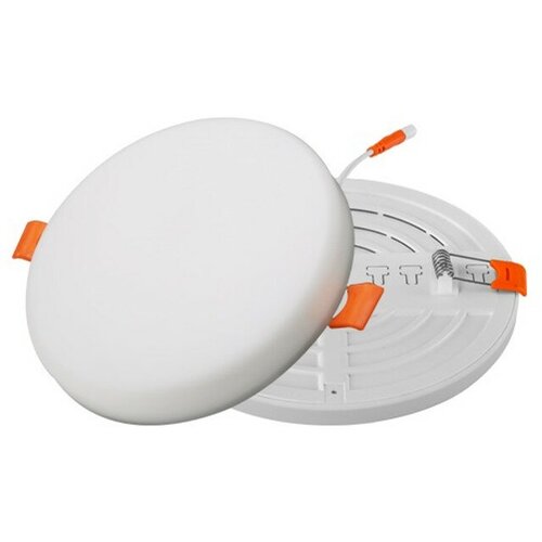 Cветильник встраиваемый LED балтийский стиль 10Вт 4500К круглый белый