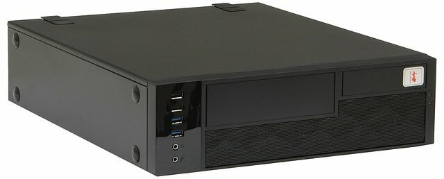 Корпус IN-WIN Корпус Desktop IN-WIN IW-CE052SU3, mATX, черный (300Вт)