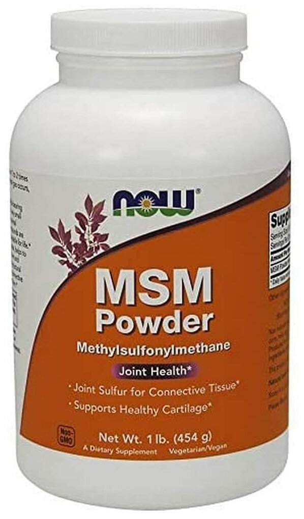 NOW M. S. M Pure Powder, 454 г (MSM)