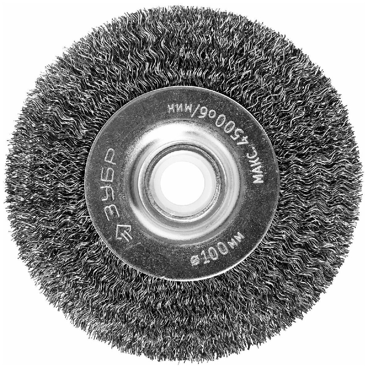 ЗУБР O 100 мм, щетка дисковая для точильно-шлифовального станка Профессионал (35185-100_z02)