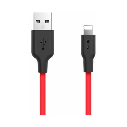 Наушники Hoco X21 USB m-Lightning m 10м 20A силикон красный 92000₽