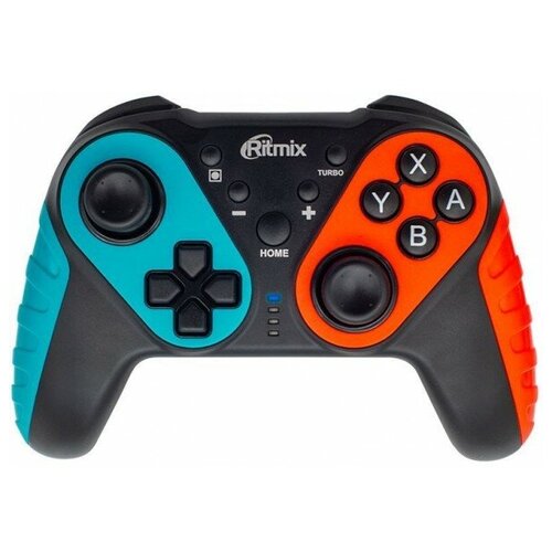 Геймпад беспроводной Ritmix GP-036BTH пластик bluetooth аккумулятор 350 мАч цвет чёрный синий 168900₽