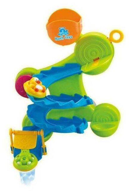 Игрушка для купания ABtoys «Веселое купание» Горка для ванной PT-00540 3,2х24х8 см - фото №5