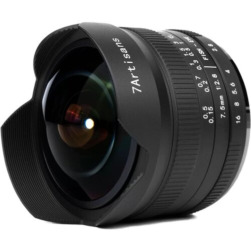 Объектив 7Artisans 75mm F28 II Fisheye X-mount A303B-II 1549000₽