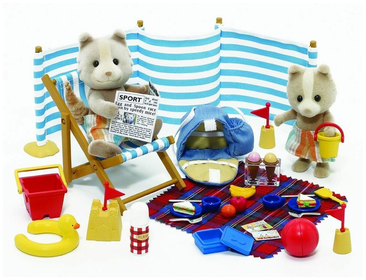 Игровой набор Sylvanian Families Морское путешествие День на море 8 и 6.5 см - фото №16