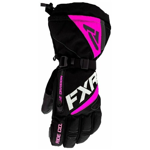Перчатки FXR Fusion с утеплителем Black/Elec Pink, L