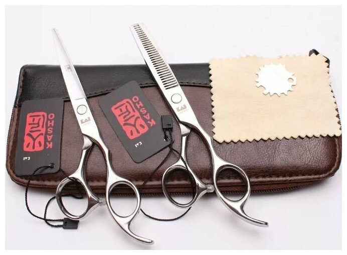 Набор Японских парикмахерских профессиональных ножниц для филировки и стрижки. К11 Размер 5.5