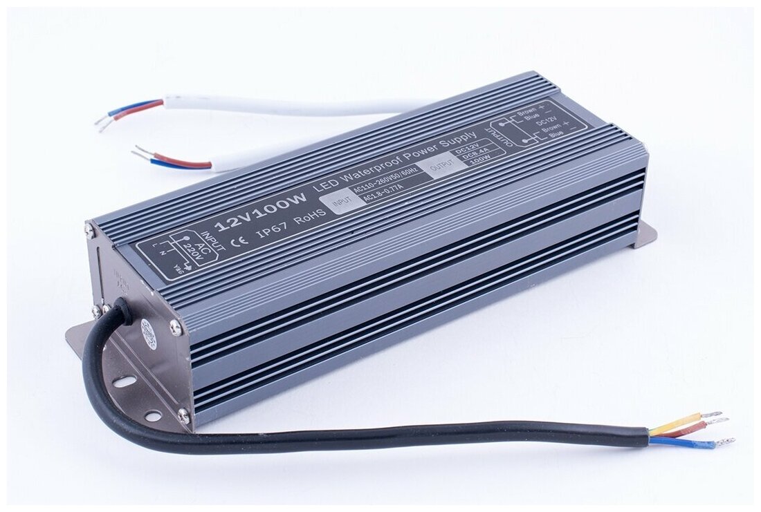 Блок питания (AC-DC) 12V 100W 00000000436 TPW-100-12 герм IP67 металл