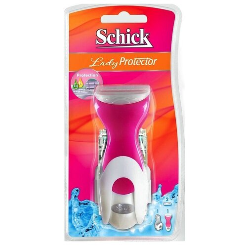 wilkinson sword intuition sensitive сменные лезвия 3 шт с 3 сменными лезвиями в комплекте Schick Lady Protector Бритвенный станок, с 2 сменными лезвиями в комплекте