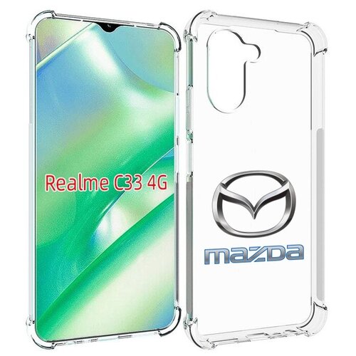 Чехол MyPads mazda-мазда-4 мужской для Realme C33 4G задняя-панель-накладка-бампер чехол mypads рено 4 мужской для realme c33 4g задняя панель накладка бампер