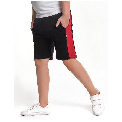 фото Шорты mini maxi, размер 134, черный, красный