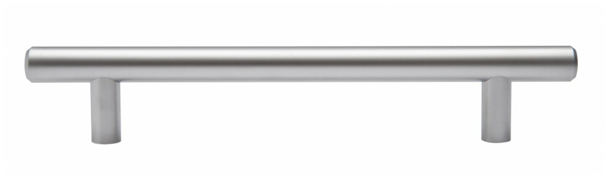Ручка рейлинг, диаметр 12 мм, 128 мм, хром матовый, комплект 8 шт - фотография № 2