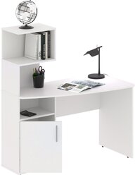 Компьютерный стол с полками и тумбой / письменный стол-стеллаж SKYLAND COMP CD 1213, белый, 120х60х135 см