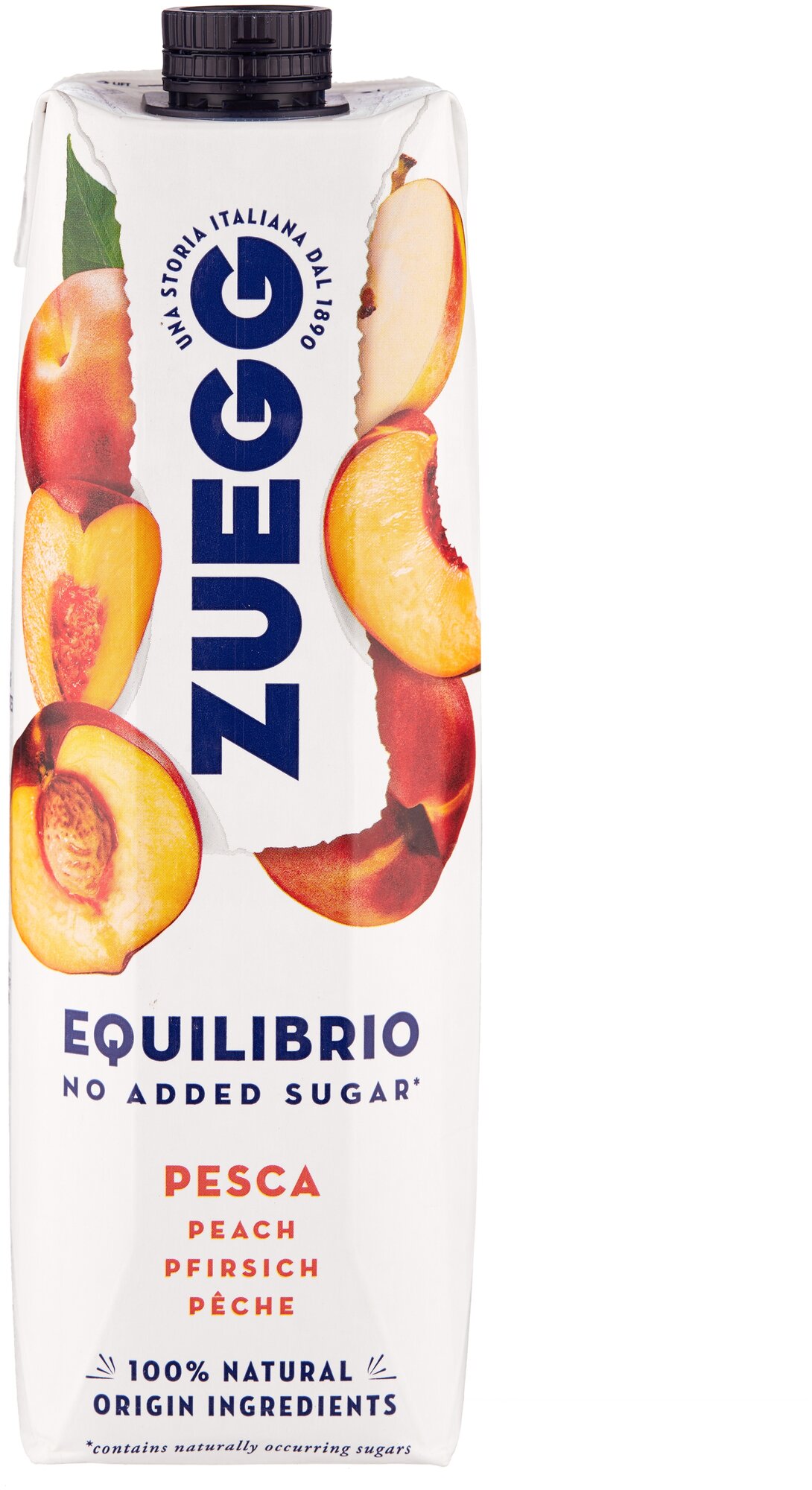 Zuegg напиток Персик без сахара 1000 мл - фотография № 1