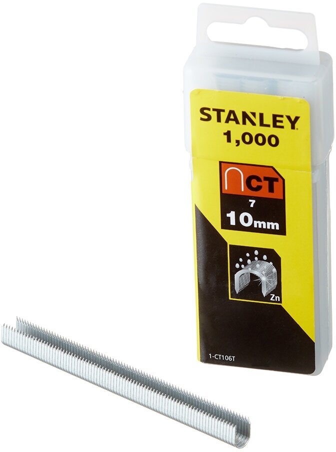 Скобы для степлера Stanley (1-CT106T) тип СТ 100 10 мм для кабеля (1000 шт.)