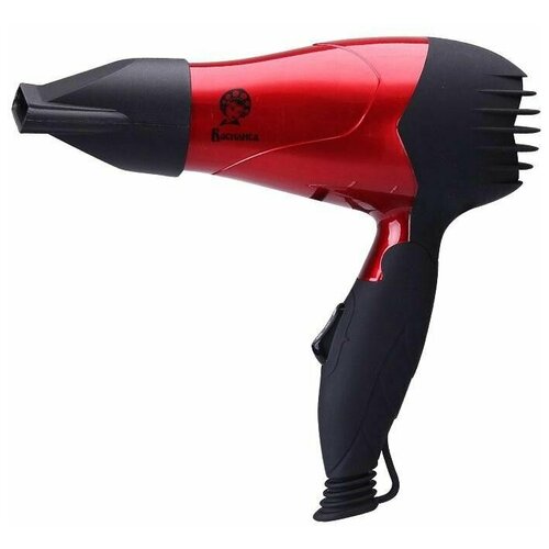 Василиса Фен для волос 1000 вт 2 температурных режима складная ручка концентратор черно-красный 177200₽