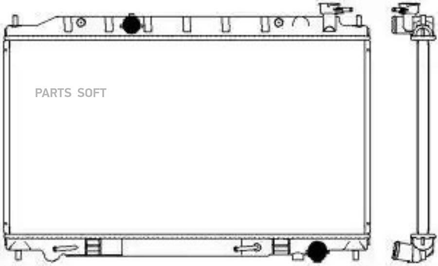 SAKURA 33411069 Радиатор охлаждения двигателя NISSAN TEANA I (J31)