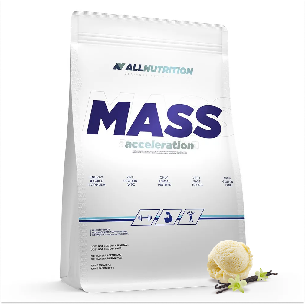Гейнер All Nutrition Mass Acceleration ваниль 3000 гр