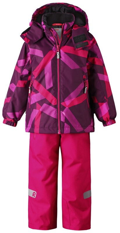 Комплект верхней одежды Reima, размер 98, розовый с принтом