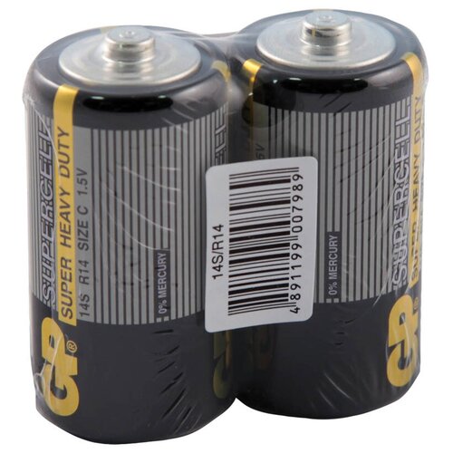 Батарейка GP Supercell C (R14) 14S солевая, OS2 батарейки gp gp 23ae bc5 ultra