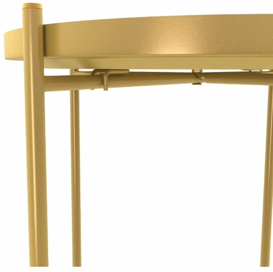 Столик кофейный Sheffilton 52x37.2 см цвет золото - фотография № 5