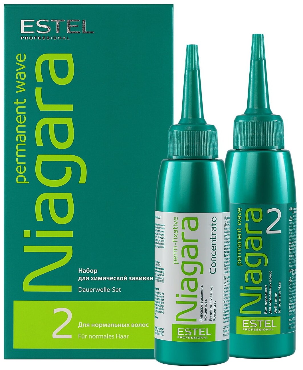 Набор NIAGARA для завивки волос ESTEL PROFESSIONAL №2 для нормальных волос 2*100 мл