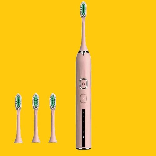 Электрическая зубная щетка с насадками белая 1450₽