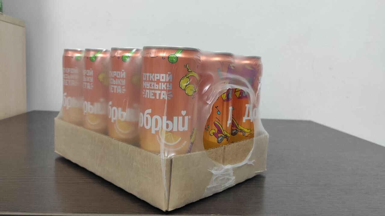 Газированный напиток Добрый Апельсин 0.33 л ж/б упаковка 12 штук - фотография № 8
