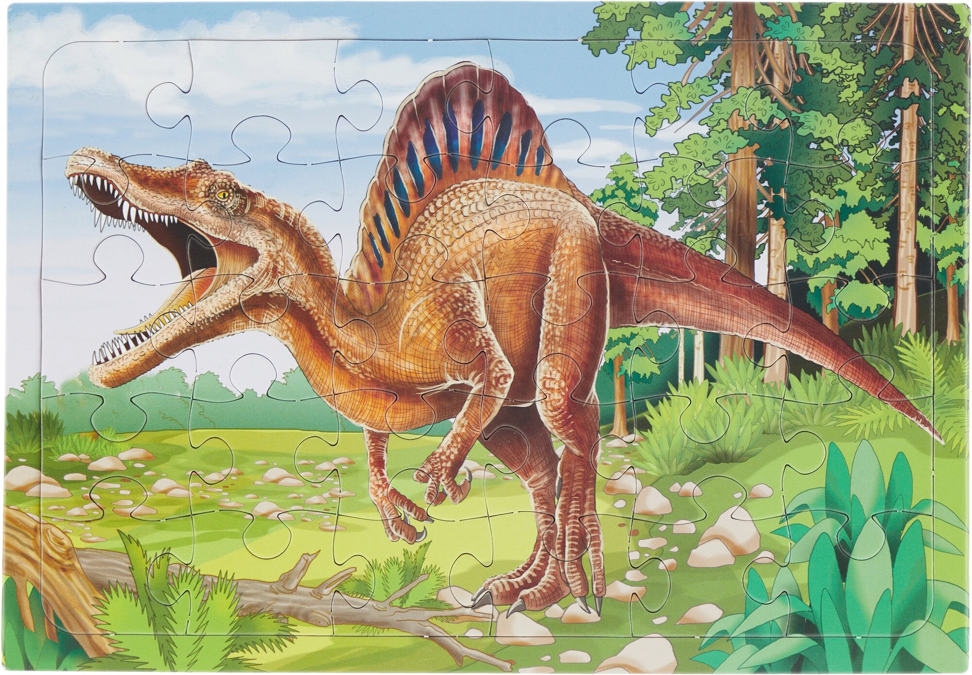 Пазл Динозавр Спинозавр 30 элементов