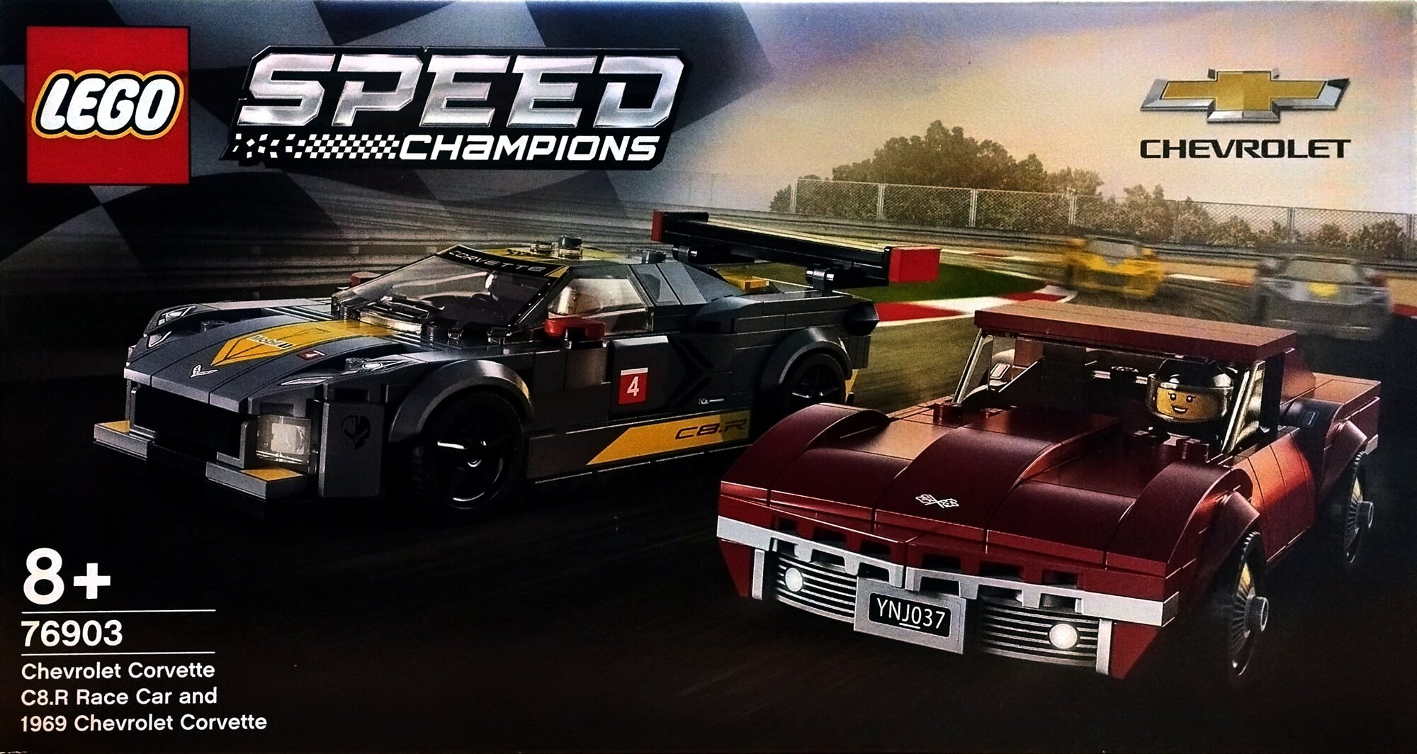 76903 Chevrolet Corvette C8. R Race Car and 1968 Chevrolet Corvette LALATEST