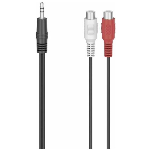 Адаптер Hama H-205185 00205185 Jack 3.5 (m) 2xRCA (f) 0.1м черный