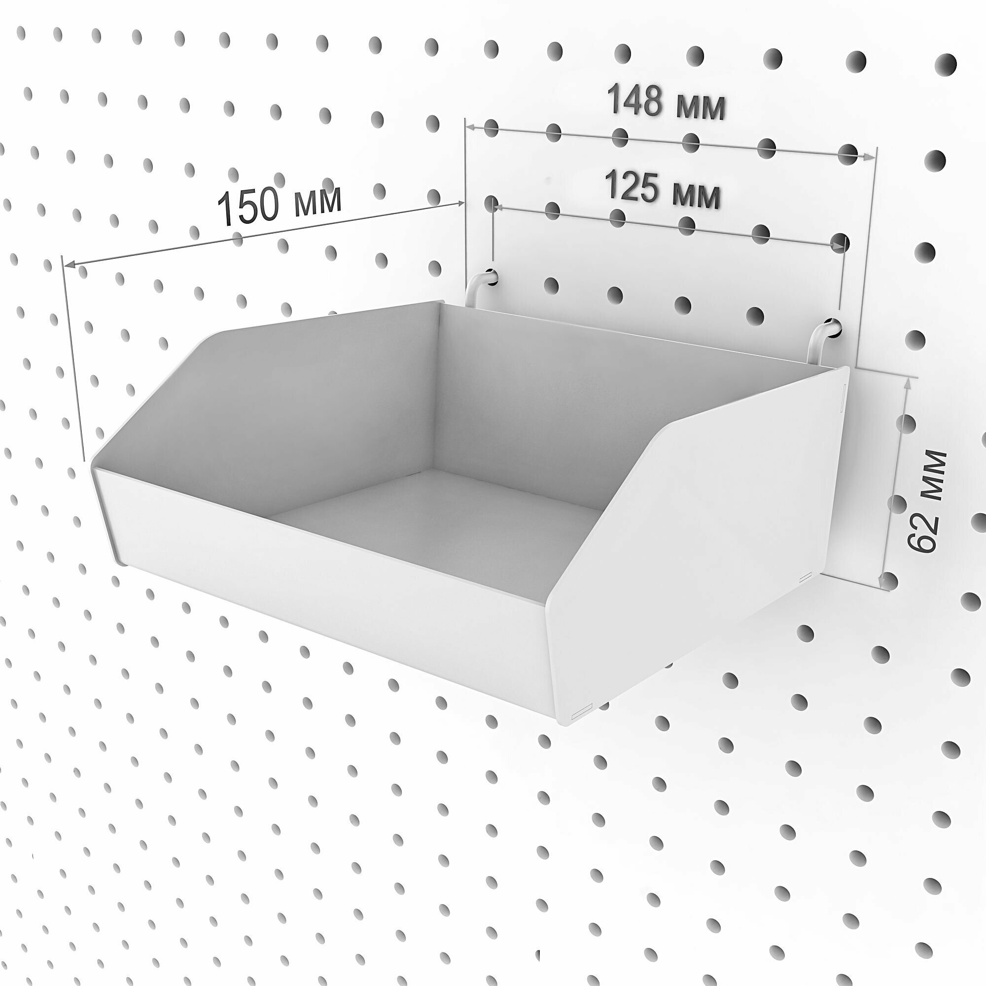 Металлическая перфорированная панель 60*60