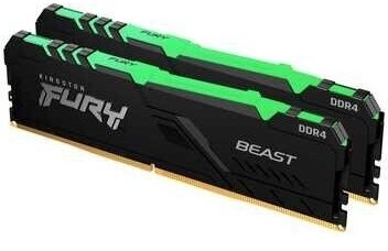 Оперативная память 16Gb DDR4 2666MHz Kingston Fury Beast RGB (KF426C16BBAK2/16) (2x8Gb KIT)