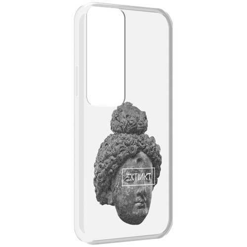 Чехол MyPads каменное лицо девушки для Tecno Pova Neo 2 задняя-панель-накладка-бампер