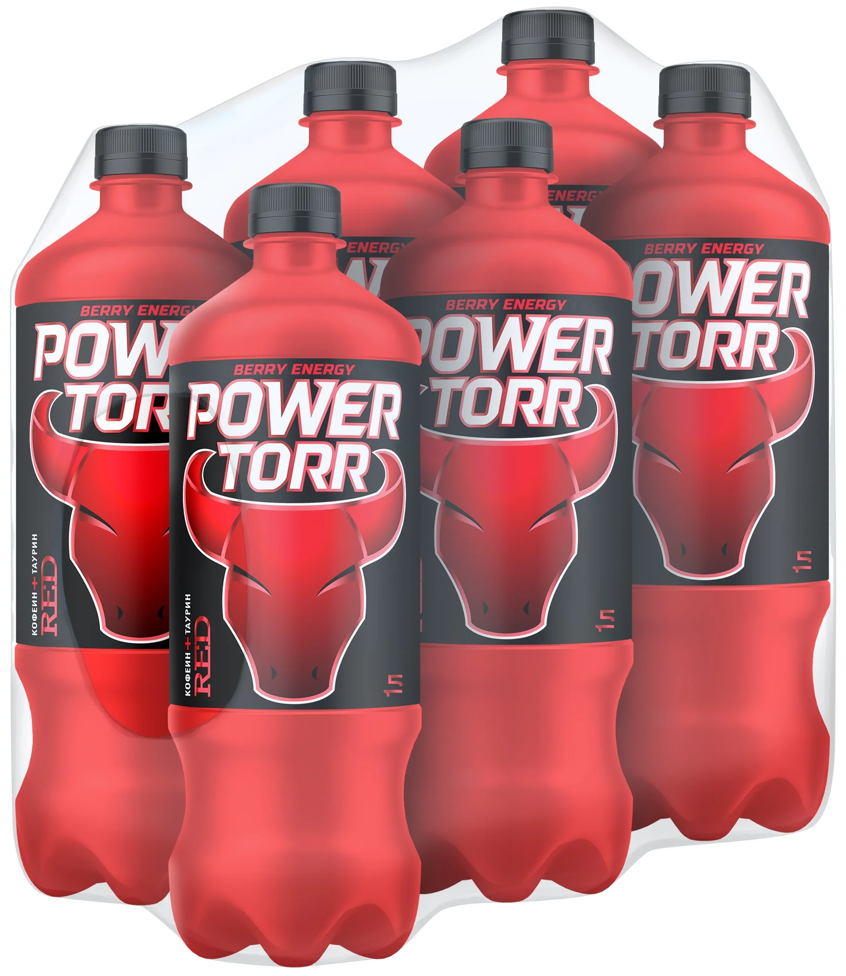 Энергетический напиток Power Torr Red, 6 шт по 1 л - фотография № 1