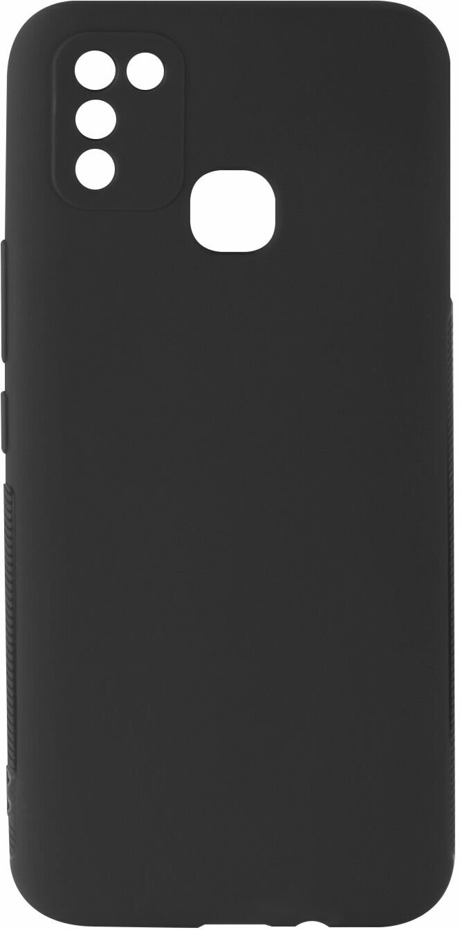 Защитный чехол для смартфона Infinix HOT 10 Lite/Инфиникс Хот 10 Лайт силиконовый, черный