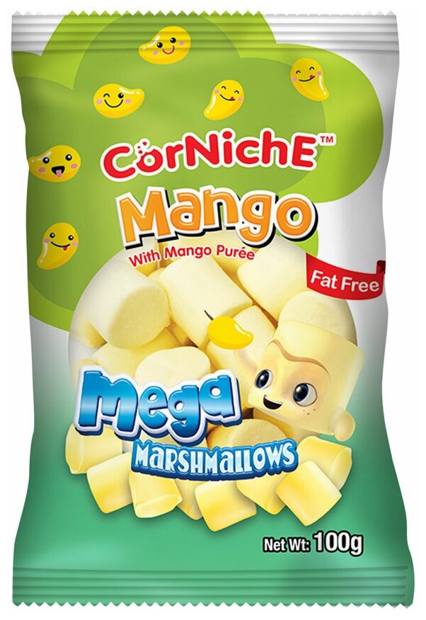 Маршмеллоу Мега со вкусом Манго (Marshmallows Mango) 100г