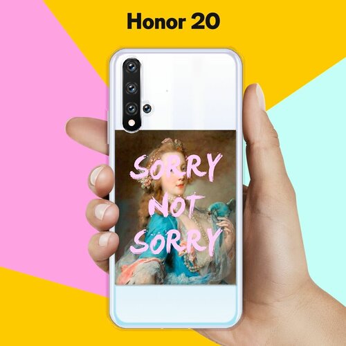 Силиконовый чехол Sorry на Honor 20 силиконовый чехол на honor 20 хонор 20 попа авокадо прозрачный