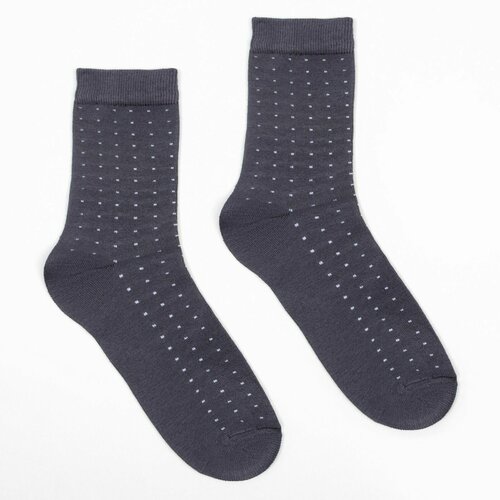 фото Мужские носки minaku, 1 пара, размер 42-43, серый
