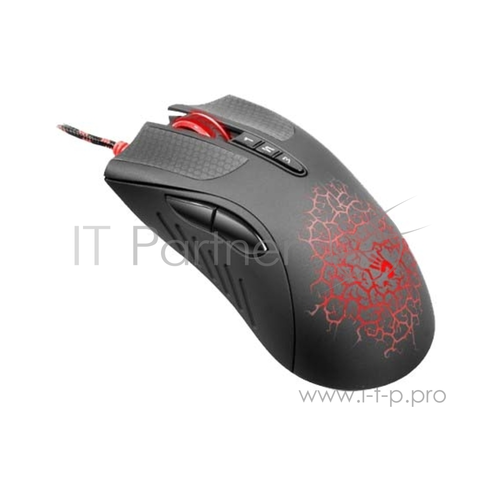 Мышь A4 Bloody AL90 Blazing черный лазерная (8200dpi) USB2.0 игровая (7but) мышь a4tech bloody al90 blazing черный лазерная 8200dpi usb2 0 игровая 7but